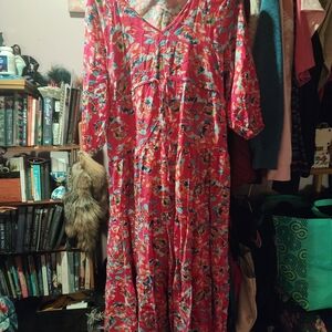 Mommy & Me Pink Floral Dresses